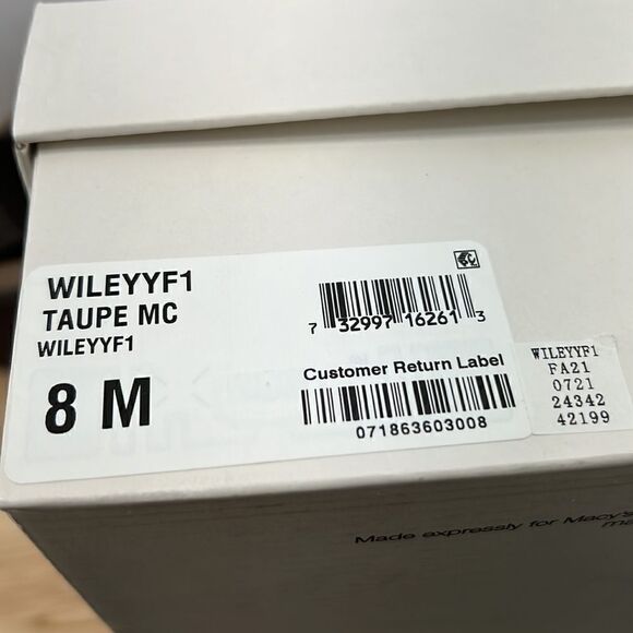 Style & Co Wileyy Ankle Booties- Taupe- Size 8 M- NIB - Picture 7 of 7